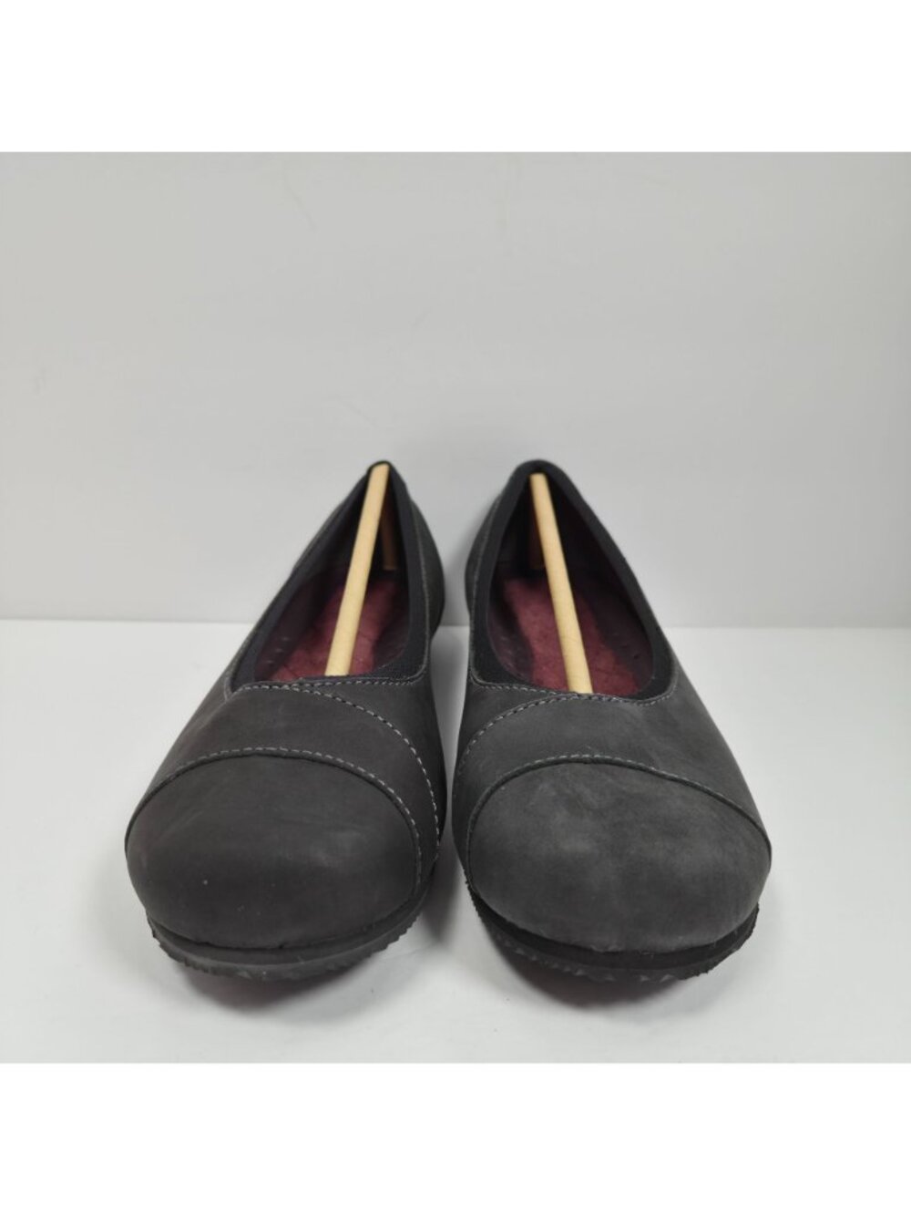 Mozo Aliso Women's Black Leather Ballet Flats US Size 7 NEW SAMPLE - Picture 3 of 8
